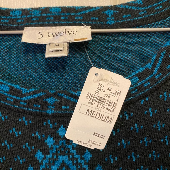 Knitted Dress navy & blue - Picture 3 of 4